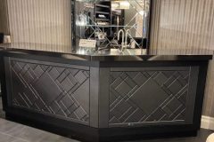 Bespoke leather bar.