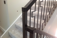 London residential leather handrail