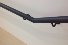 Residential London leather handrail