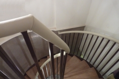 spiral leather handrail