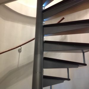 leather covered handrails