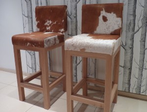 cowhide bar stools