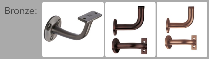 bronze handrail brackets